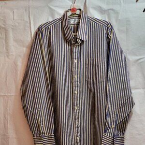 Peter Ramey Custom Made Men's Stripped Long Sleeve Shirt, Size XL, Not Worn